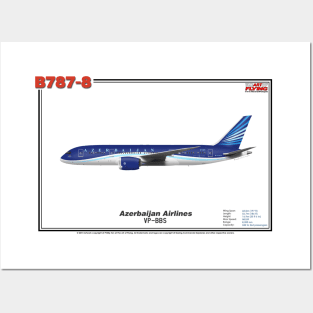 Boeing B787-8 - Azerbaijan Airlines (Art Print) Posters and Art